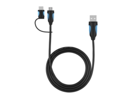 Cabo De Dados (2 Em 1 Suporta Type-c Microusb2.0)