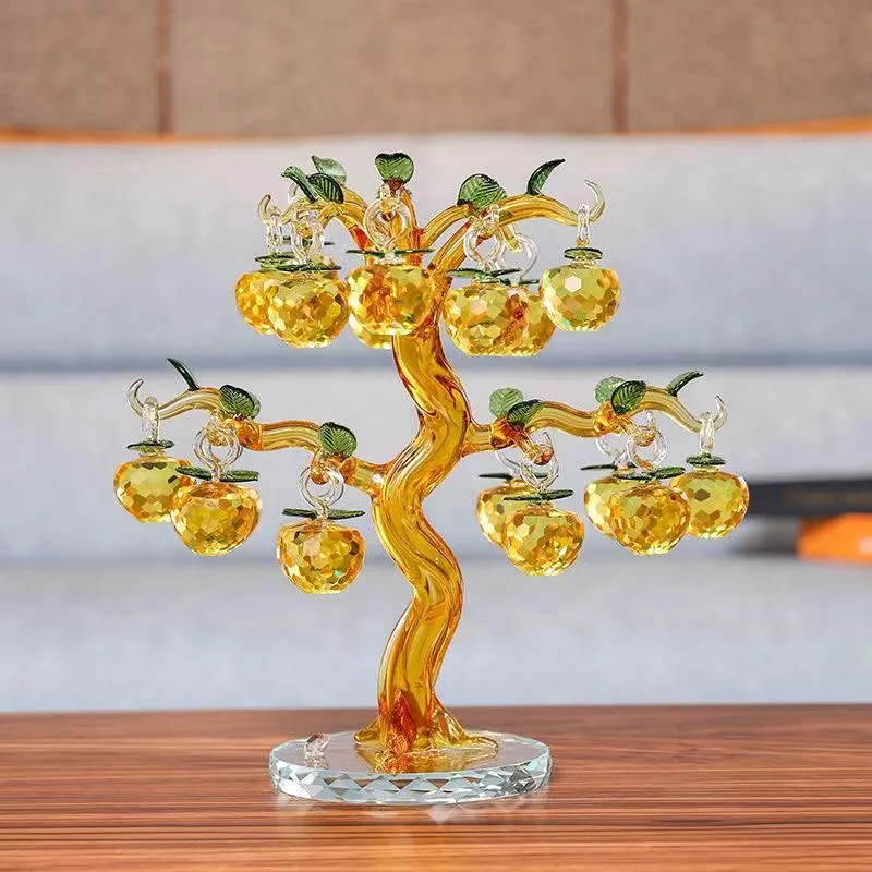 (estilo 7 - Maçã De 4 Cm) Enfeite De Árvore De Cristal Em Formato De Maçã Com 18 Maçãs De 4 Cm