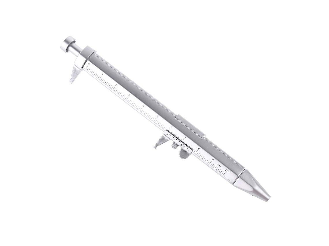 Paquímetro Vernier, Caneta Com Tinta, Régua, Esferográfica, Ferramenta