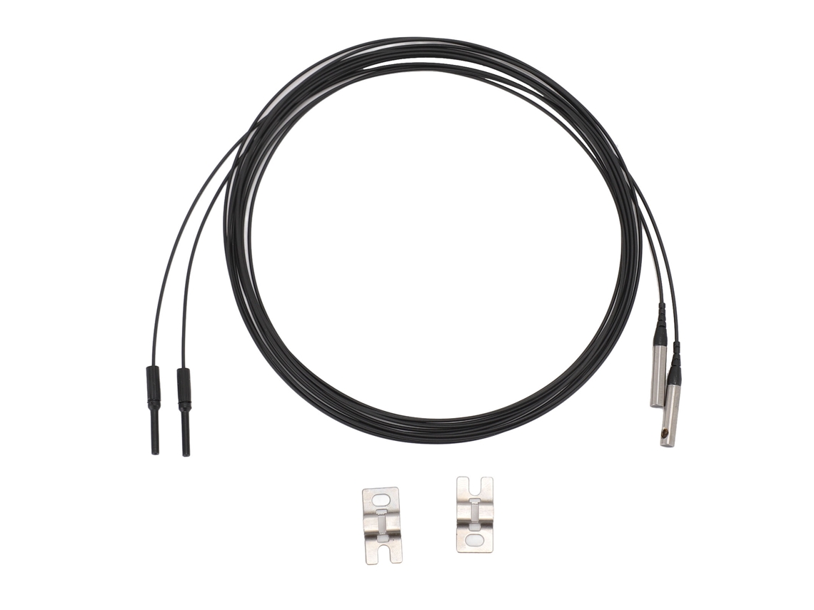 2pcs Sensor de Cabo Fibra Óptica Sonda de Feixe Contínuo Distância 0 3600mm Tp 16c