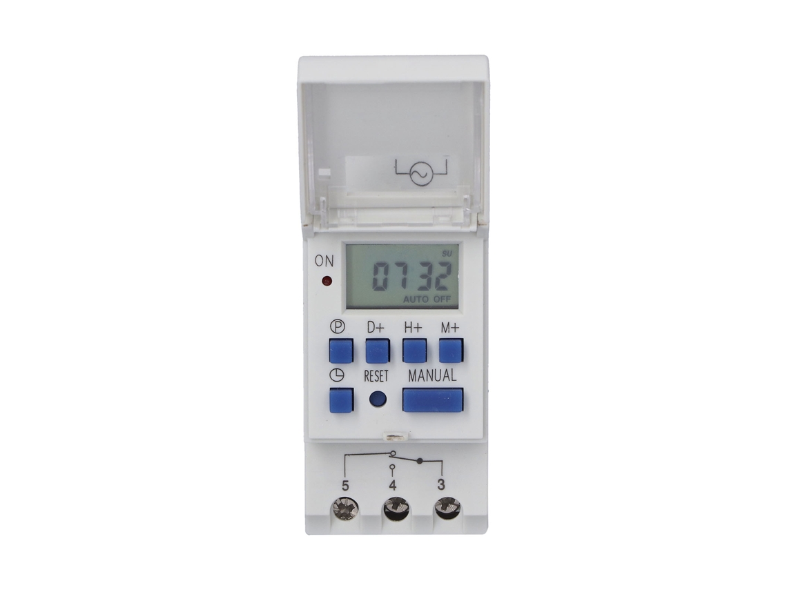Timer Programável THC15A com LCD e relé de tempo DC 24V para lâmpadas de rua e neon | S/MARCA