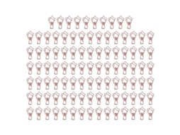 100 Pinças De Pasta Estrela Cute Metal Rosa Para Escritório Bilhetes Papéis Com Apoio Forte