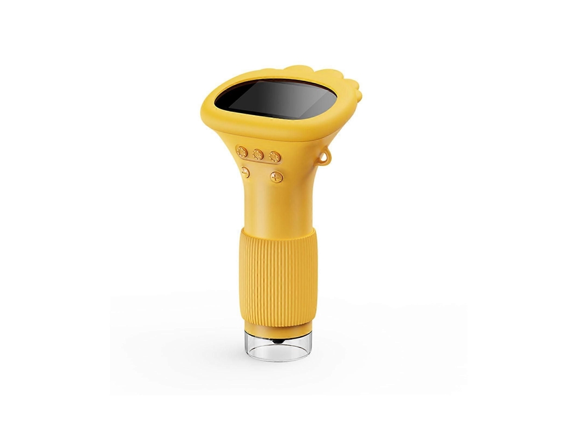 Microscópio Digital Portátil Infantil Com Ampliação De 1000x, Tela De 2 Polegadas, Luz Led Ajustável, Usb, Laranja.