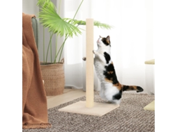 Vidaxl Poste Arranhador 35x35x70 Cm Cor Creme