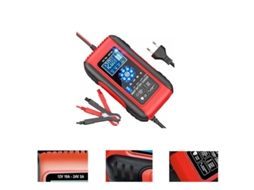 Carregador De Bateria Inteligente 10a 12v/24v Lifepo4,com Tela Lcd,função Reparação Para Baterias De Carro,moto Agm Gel Sla Btforus