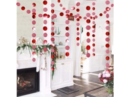 Guirlanda de bolinhas redondas brilhantes para decoração de festas/serpentinas/painel de fundo/banner