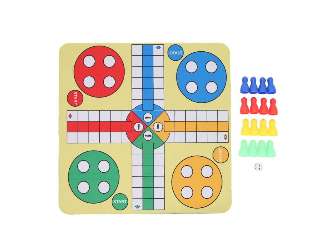 Jogo Business de xadrez voador com tabuleiro de couro, peças e dados | S/MARCA