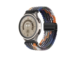 Pulseira de nylon com fecho magnético para Huawei GT6 GT5, pulseira esportiva elástica e respirável.