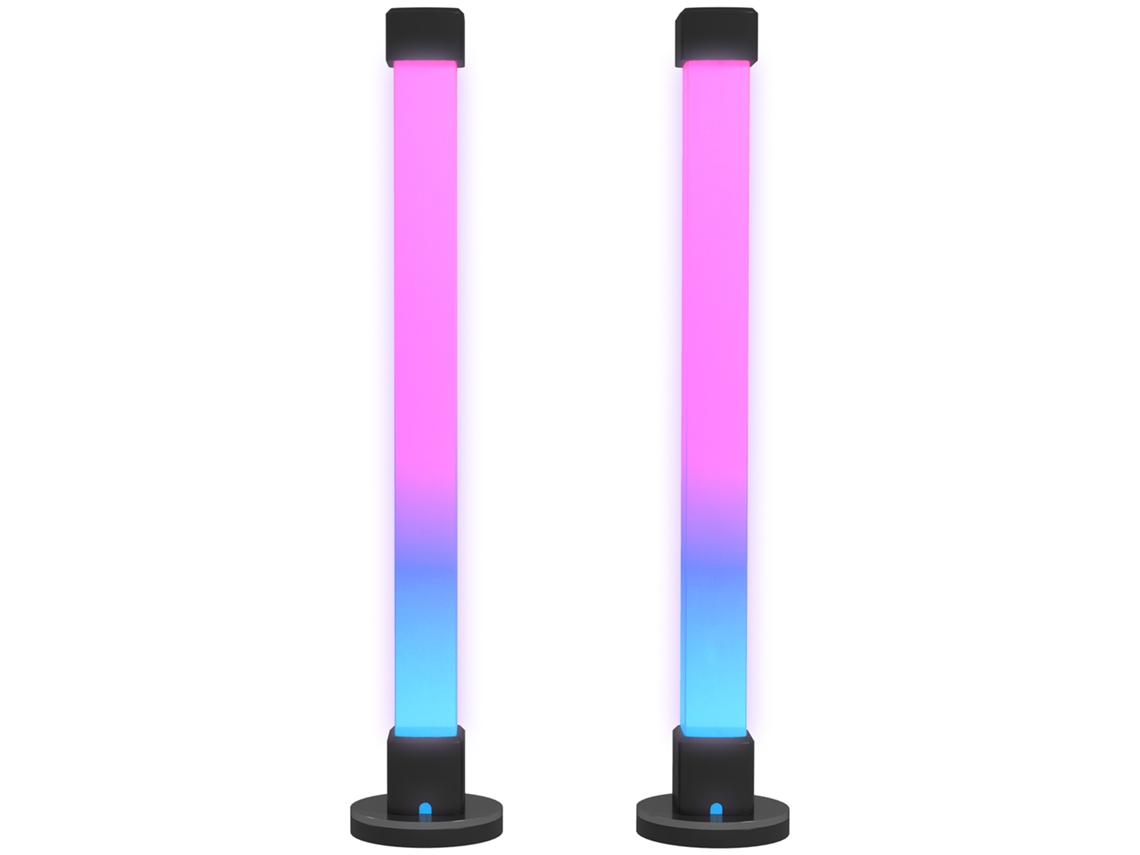 Conjunto de Luminárias de Mesa com Controle Remoto,app Bluetooth,sincronização com Música e Timer Branco BTFORUS