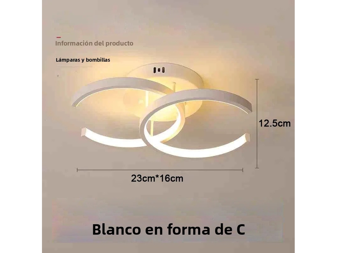 Luminária de Corredor Led Moderna em Estilo Nórdico MDUG (branca, 25 W)