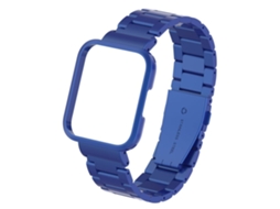 Lurelia Pulseira De Metal Com Três Contas, Compatível Redmi Watch 2 Lite Na Cor Azul, Acabamento Moderno