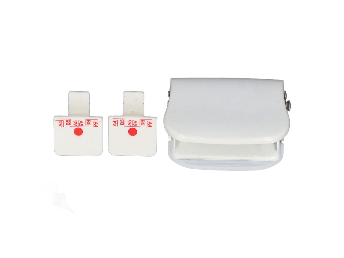 Perfuradora De 6 Agujeros Para Folhas Soltas Com Régua De Posicionamento, Capacidade De 5 Folhas, Para Papel Branco A4 A5 B5