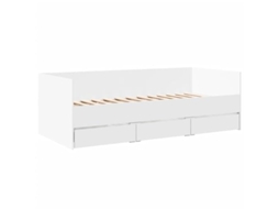 Daybed, Daybeds Vidaxl Branco Madeira Processada (90 X 190 Cm)