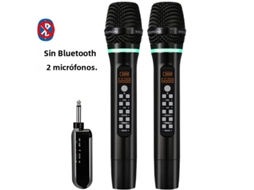 Microfone Bluetooth Uhf Profissional de Mão Sem Fio MDUG (dois Conjuntos Sem Bluetooth)