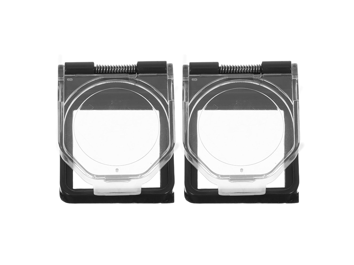Conjunto De 2 Capas Protetoras Adesivas Quadradas Para Interruptores De Botão.