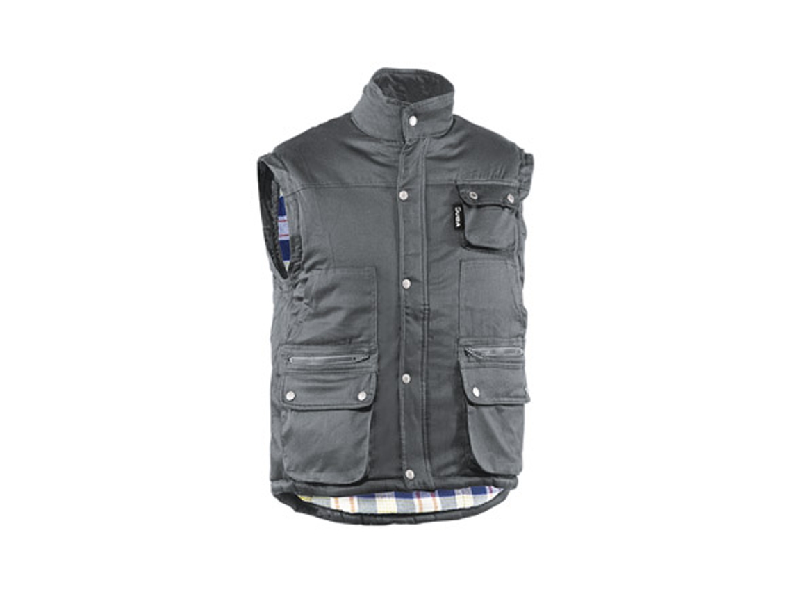 Colete multibolsos de algodão cinza Westport JUBA