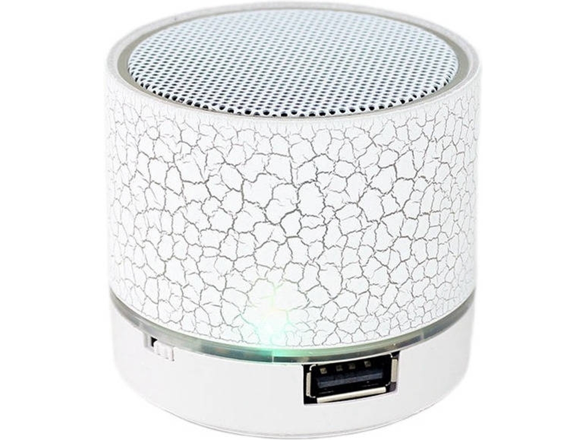 Coluna Bluetooth Rachada Com Entrada Para Cartão Usb, Mini Coluna Sem Fios