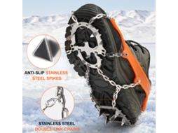 2026 Cleats de Tracción com 18 Picos Antiderrapantes para Inverno Senderismo Montanhismo com Capa de Armazenamento S/MARCA