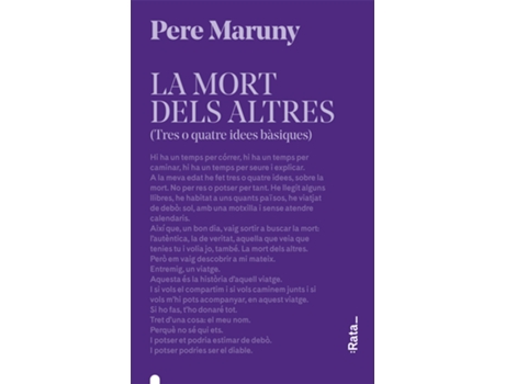 Livro La Mort Dels Altres de Pere Maruny (Catalão)
