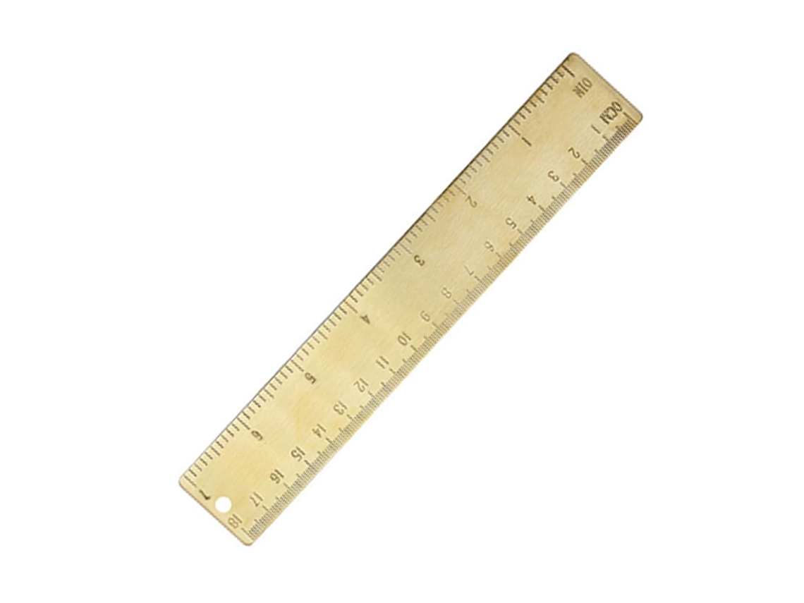 Lurelia Régua Metálica Com Escala Dupla E Leve Para Escola