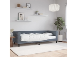 Vidaxl Sofá-cama Com Colchão 80x200 Cm Veludo Cinzento-escuro