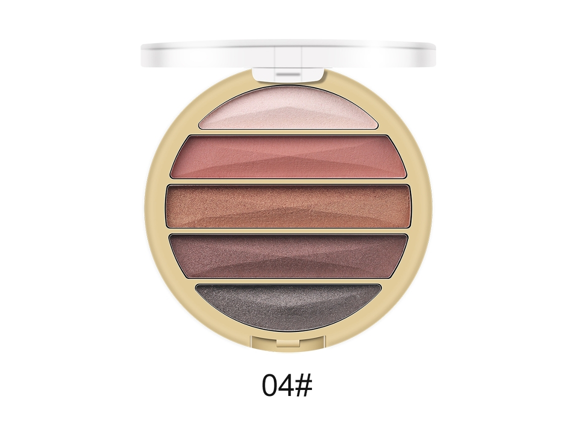 Polvo De Sombras De Ojos Mate Con Brillo 5 Colores - Herramienta De Maquillaje