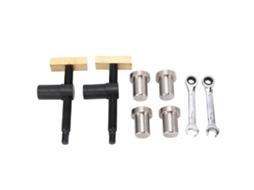 Conjunto De Grampos De Mesa Para Marcenaria Ajustáveis Aço Inox E Latão Fixação Rápida 20mm Preto