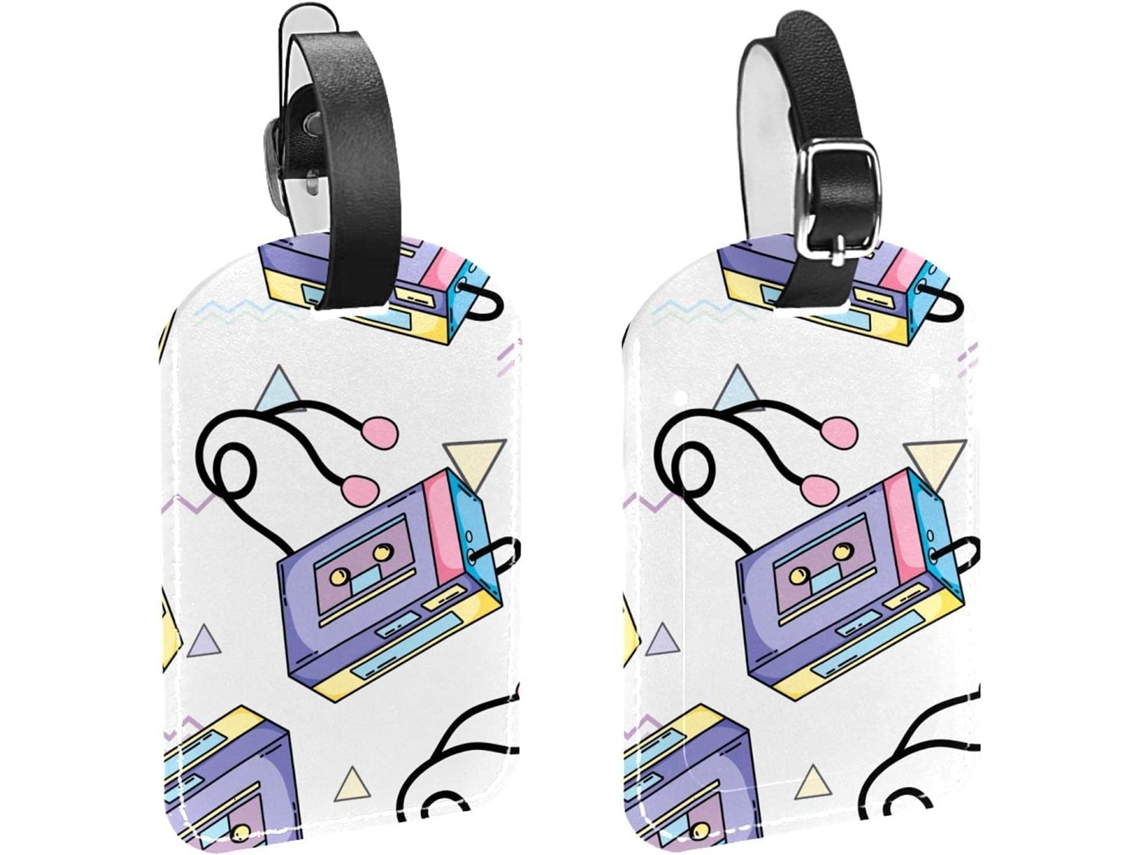 Conjunto De 2 Etiquetas Viagem E Bagagem Masculinas Poliuretano Bolsas