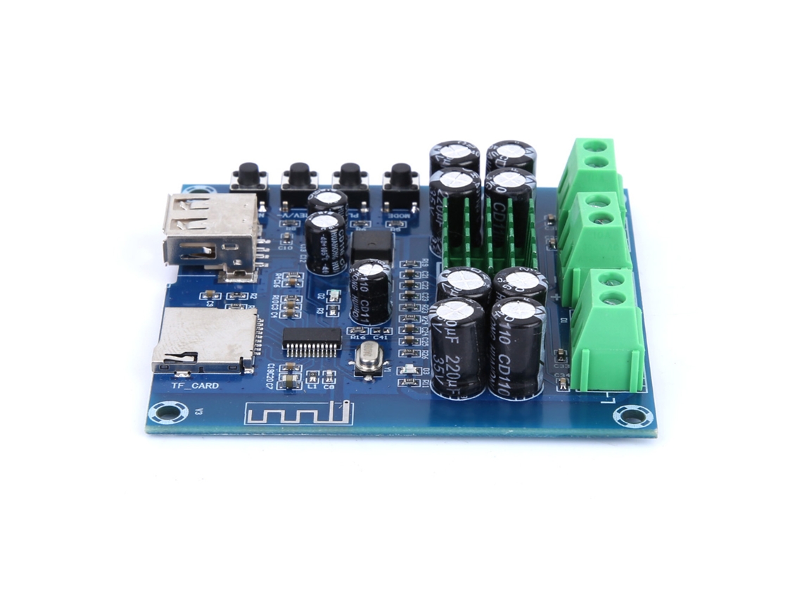 Laxiscreed Amplificador Bluetooth Com Usb E Suporte Para Cartão De Memória Para Áudio De Alta Qualidade