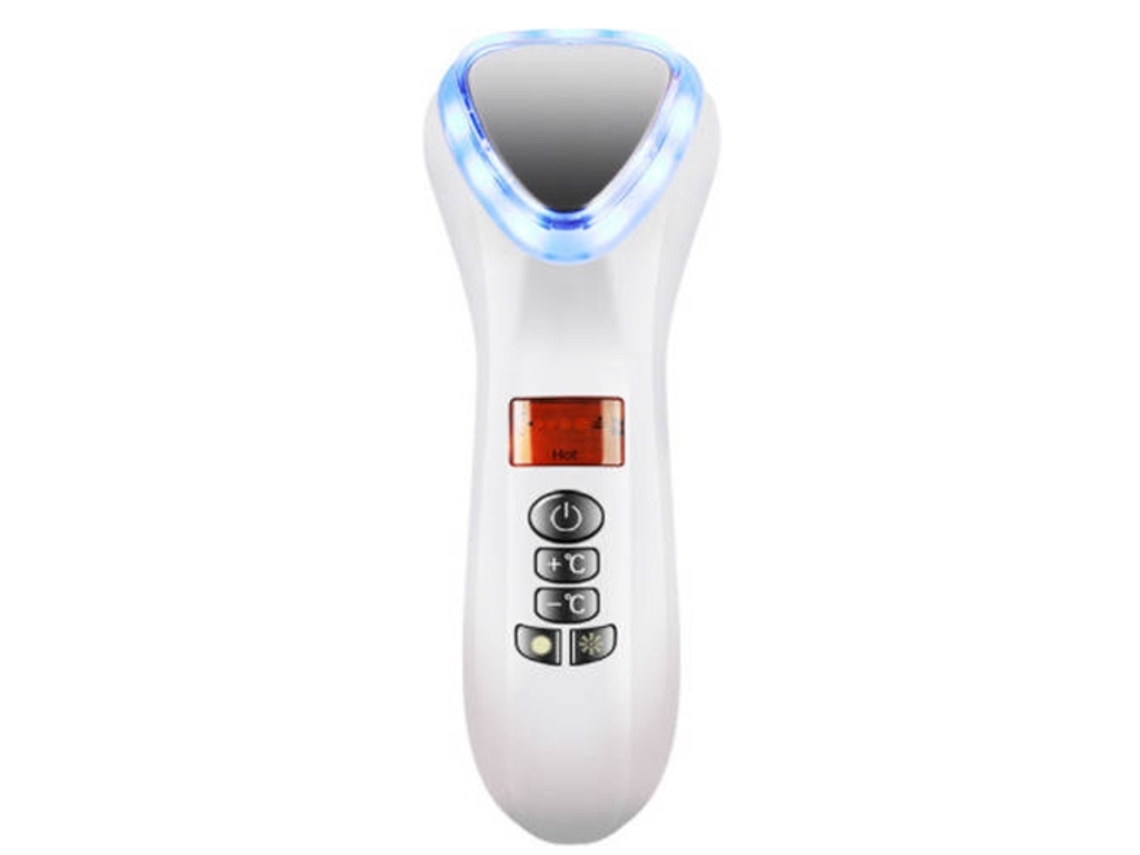Massageador Facial Quente E Frio Instrumento De Beleza Anti Rugas Anti Envelhecimento E Redução Dos Porosbranco Yunzii