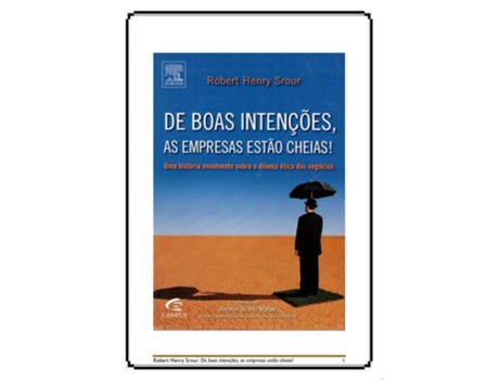 Livro De Boas Intencoes, As Empresas Estao Cheias! De Robert Srour (português Do Brasil)
