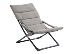 Cadeira Dobrável Almofada Camping Textilene Aço 66x94x79cm
