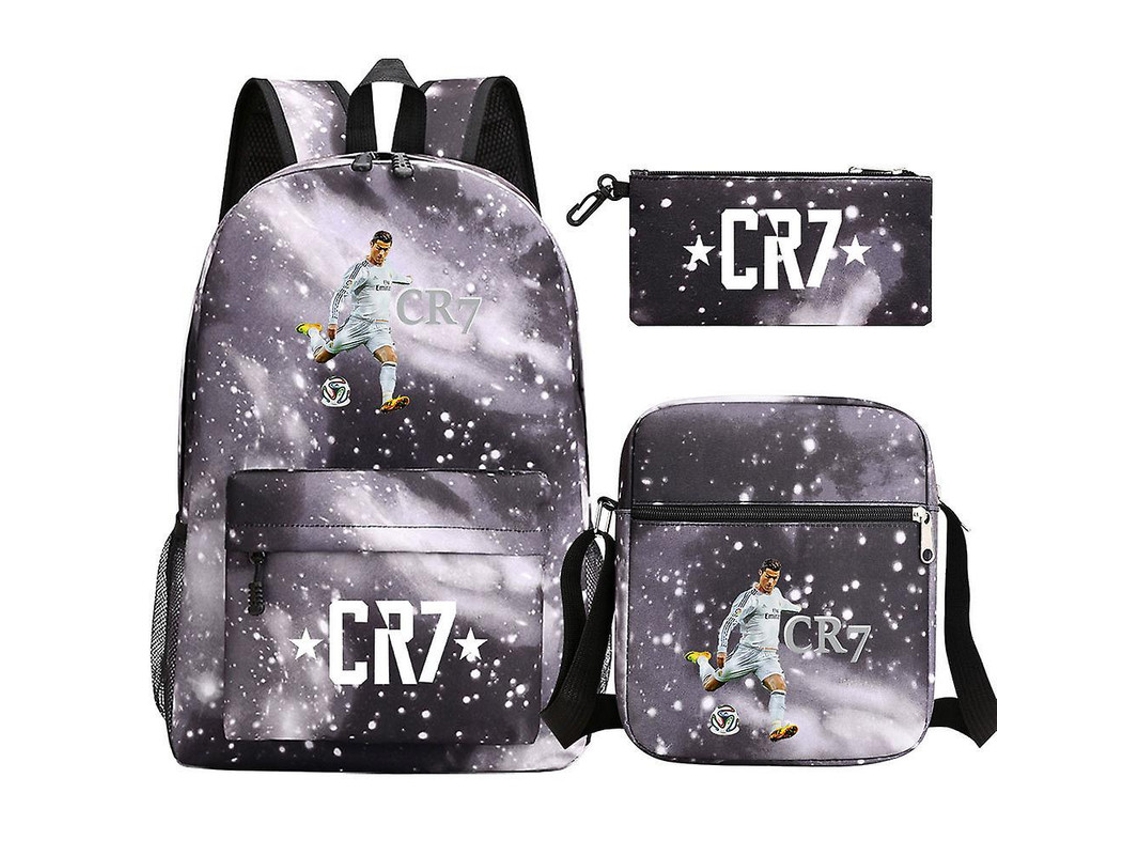 Conjunto De Futebol Ronaldo Cr7 Mochilas Escolares Para Meninas/meninos, Mochila De Viagem Para Laptop, Mochilas Femininas, Bols Slowmoose