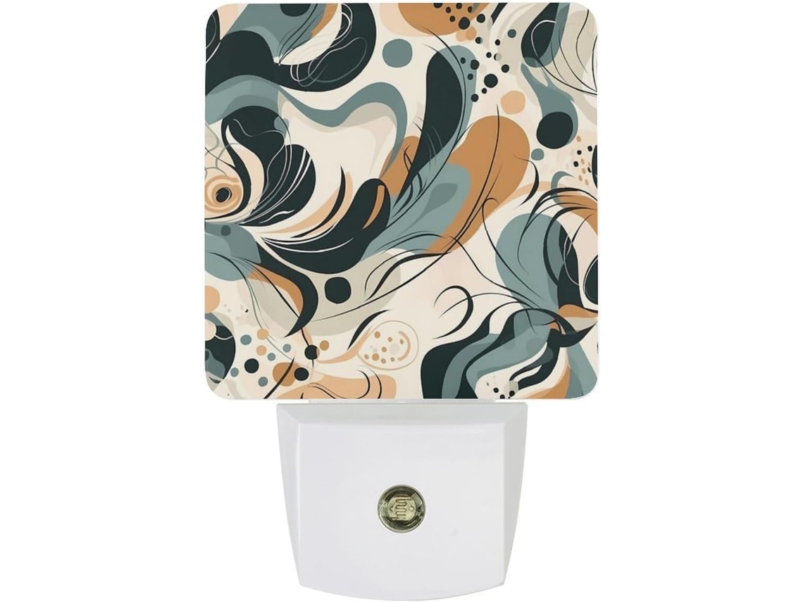 Luminária De Parede Com Plugue, Design Moderno, Sensor De Luminosidade, Luz Led Branca Quente, Lâmpada Econômica