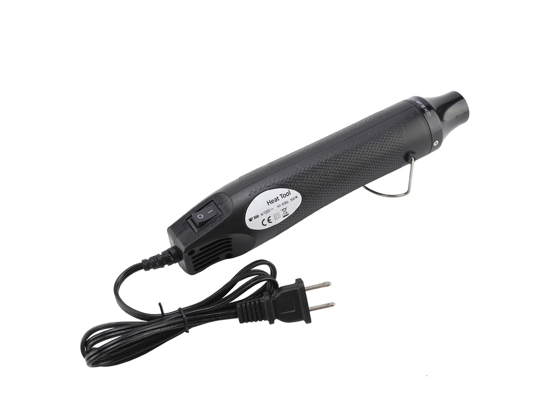 Pistola de Ar Quente 300w Ferramenta Elétrica para Embossing Diy Multiuso Preta