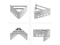 Estufa de Madeira Triangular Portátil para Camping