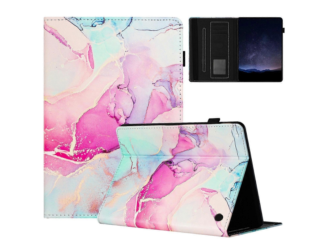 Capa de couro para tablet Marble Litchi Smart Webake