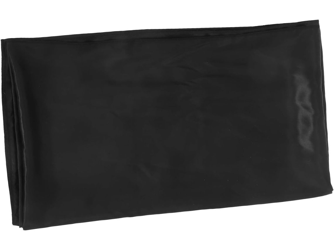 Toalha De Mesa Retangular De Cetim Preto, 102 X 58 Polegadas, Para Banquetes.