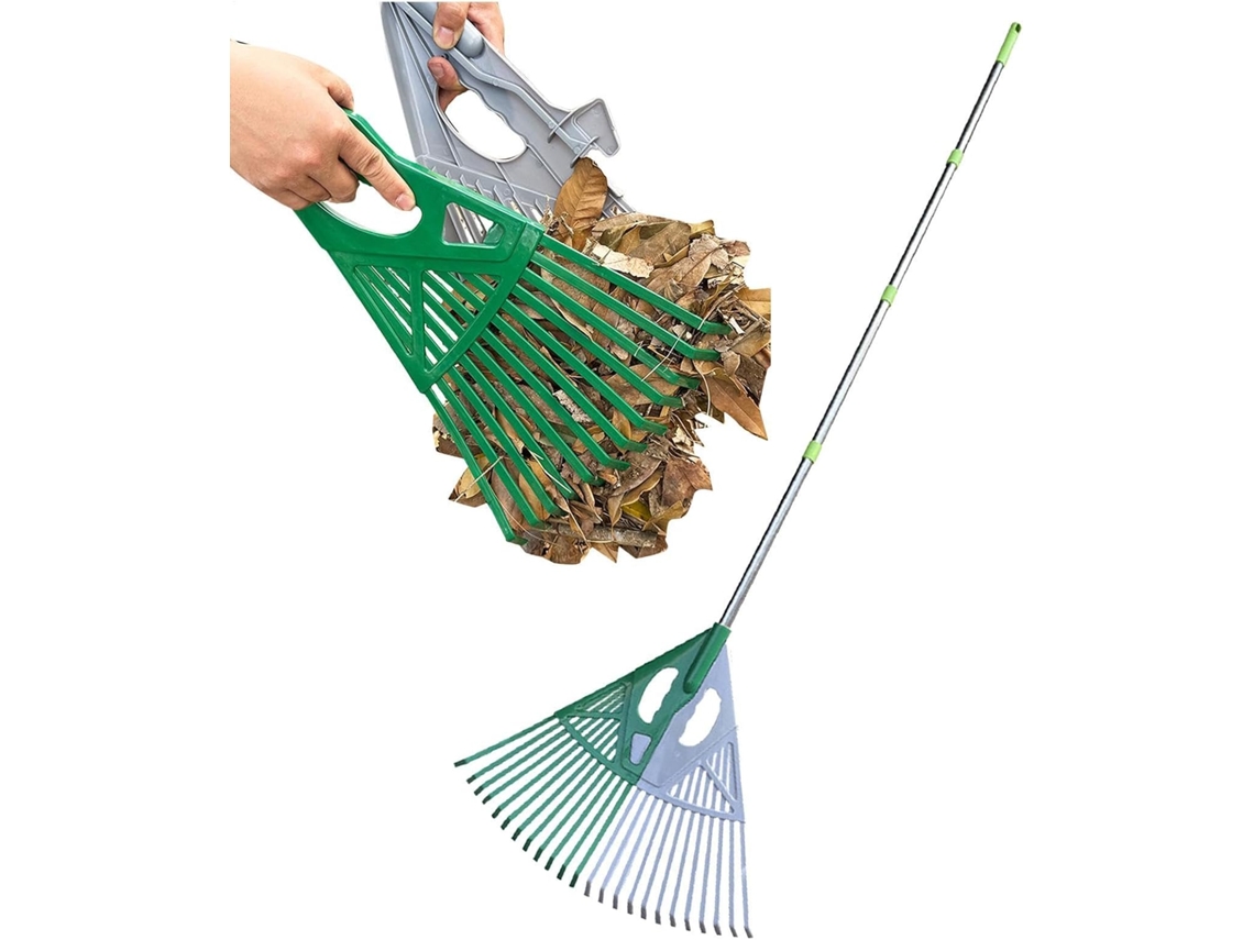 Ancinho De Jardim Para Folhas, Com Garra Ergonômica Larga, Ideal Para Uso Pesado No Quintal.