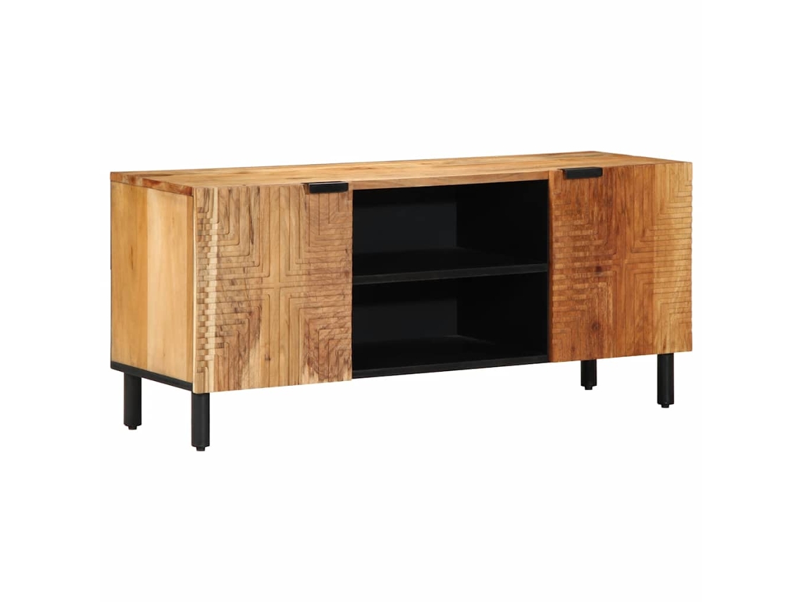 Vidaxl Móvel Para Tv 105x33x46 Cm Em Madeira Maciça De Acácia