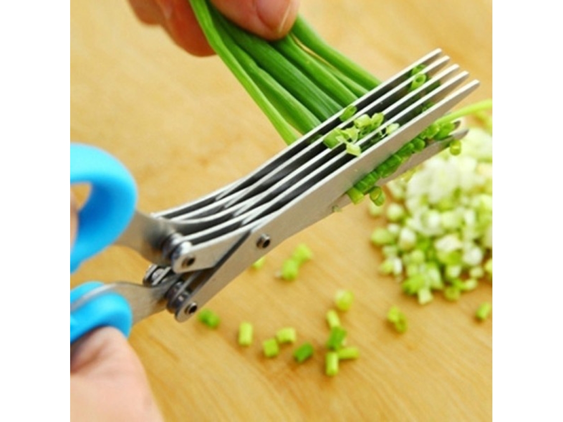 Lurelia Tesoura Cozinha Aço Inoxidável 6 X 15 Cm Verde Multiuso