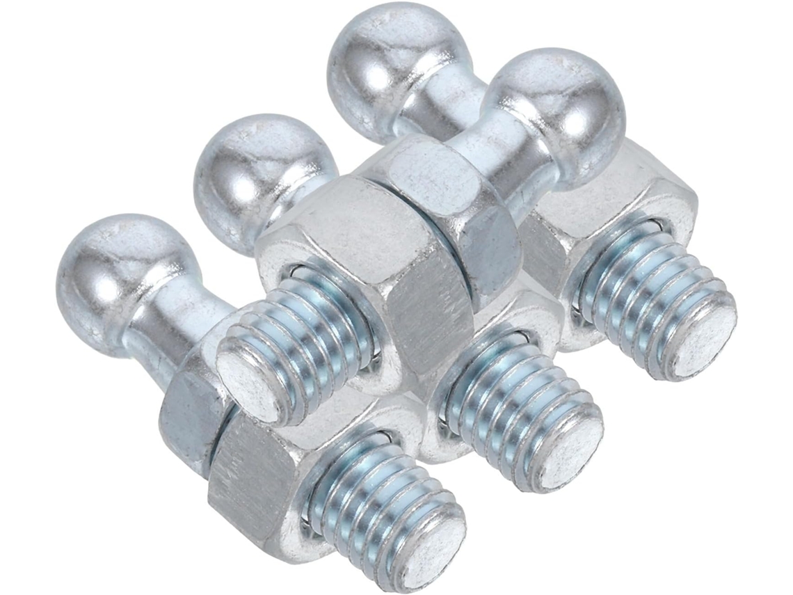 Amortecedores A Gás Galvanizados Ciieeo E Acessórios, 4 Peças Com Parafusos De Esfera Para Suporte Elevação, Base