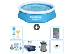 Bestway Piscina Bestway Fast Set Redonda - 244x61 Cm - 7-peças S160