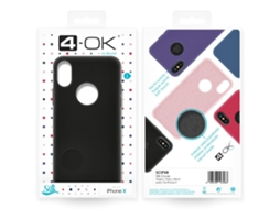 Capa Traseira 4-Ok Silk para iPhone X