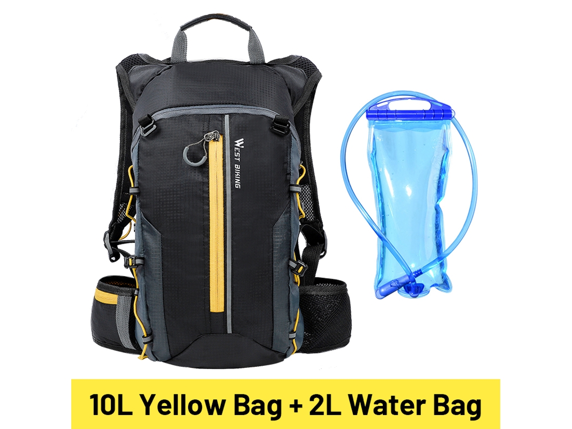 Mochila De Bicicleta Respirável West Biking 10l, À Prova Dágua, Ultraleve, Dobrável, Para Escalada, Viagem E Caminhada Slowmoose