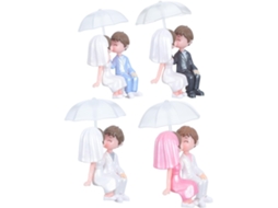 Conjunto 4 Estatuetas Namorados 5 2 Pvc Casal Romântico Decoração Inspiradora Ambiente Afetuoso Biblioteca Dia GOKOCO