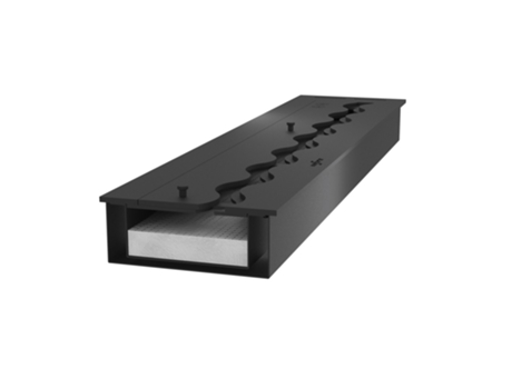 Queimador Bioethanol Insert Burner 150cm em aço inoxidável preto 6 lt