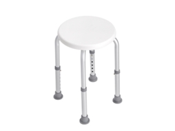 Assento de Banheiro Antiderrapante com Altura Ajustável (355-480 mm), Alumínio, Capacidade 136,1 kg