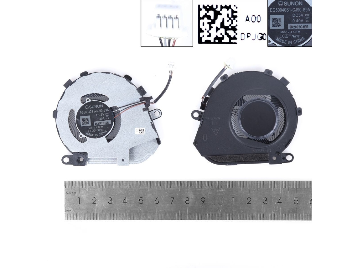 Dell Latitude 7410 2 Em 1org Dc28000pxsl Dpjg0 0dpjg Ventilador de notebook compatível