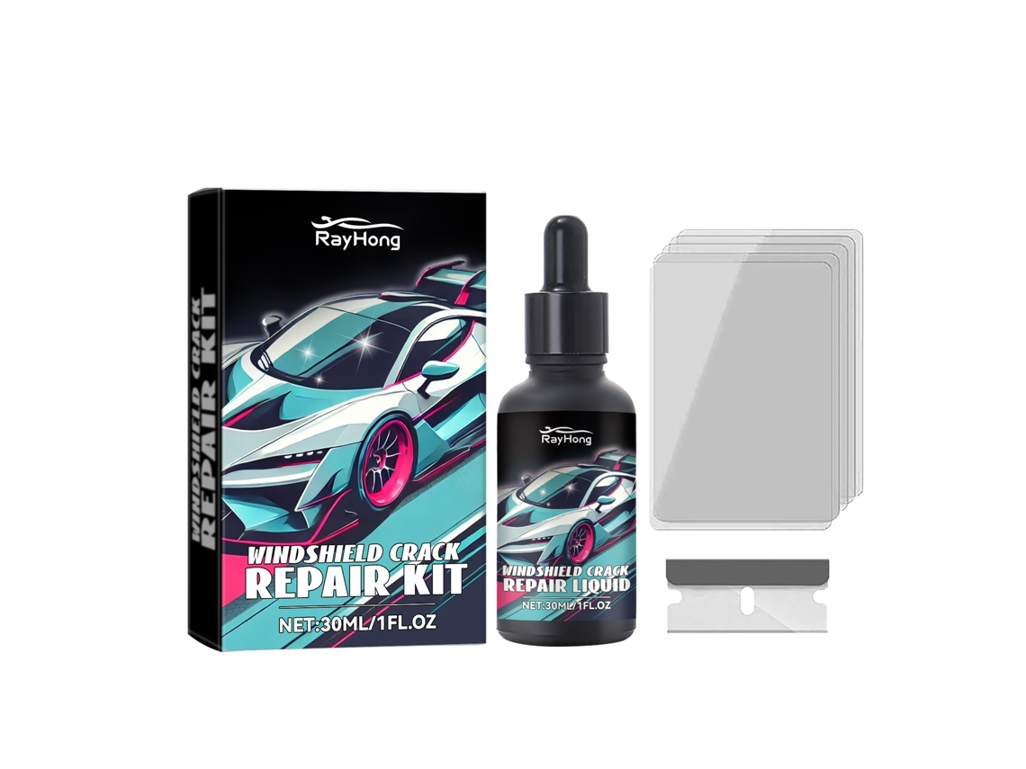 Kit de Reparo Rayhong para para-brisa, trincas e riscos